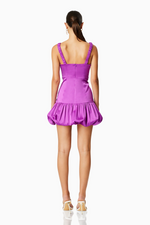 This cocktail dress features a 1-inch strap, a scoop neckline with a subtle fit-and-flare silhouette and a bubble skirt hemline. Style this dress to make it your own at your next homecoming, sweethearts or formal event.&nbsp;  ELT E8042405